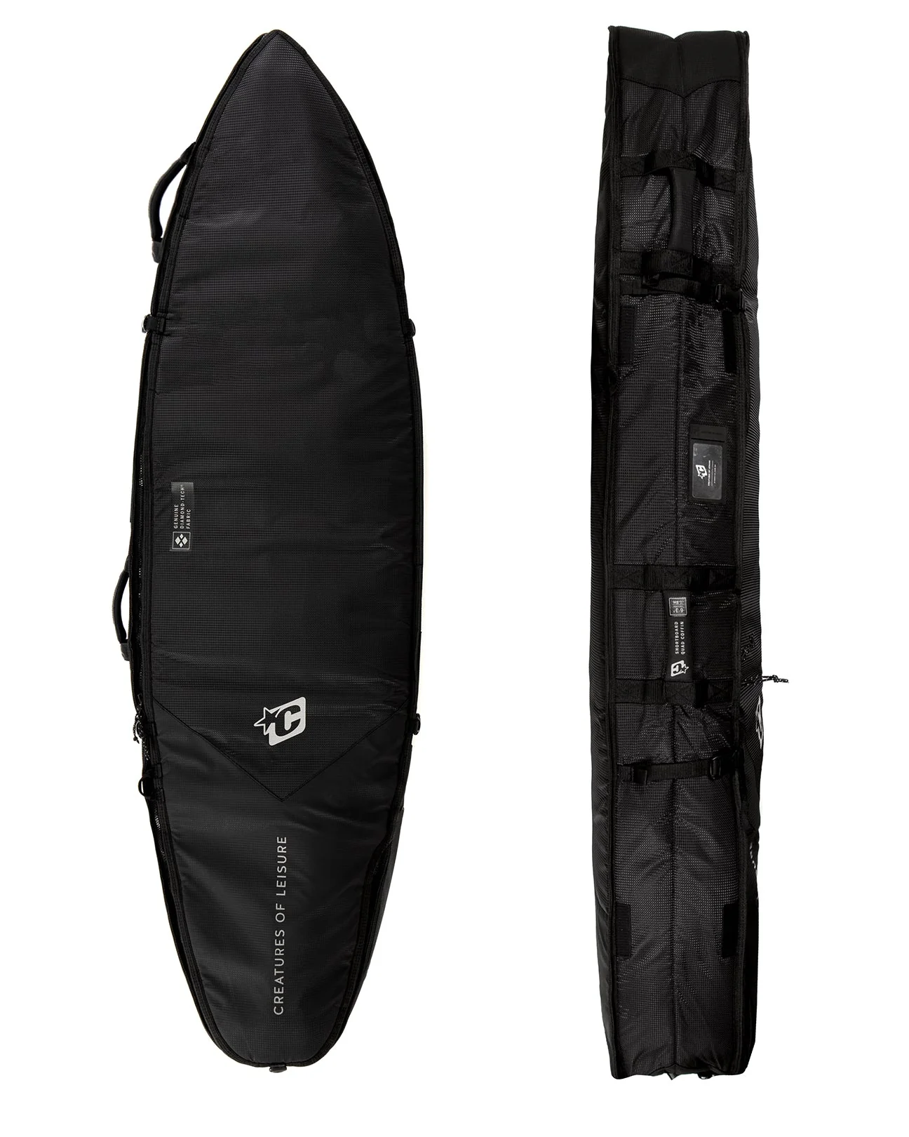 Shortboard Quad Coffin DT2.0 - Black - Image 2