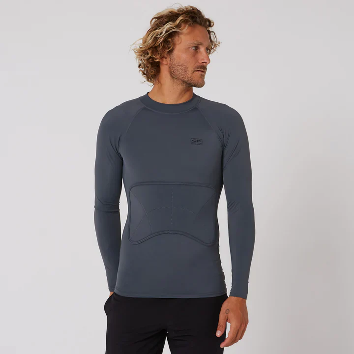 MEN'S RIB GUARD PADDED LONG SLEEVE - CHARCOAL
