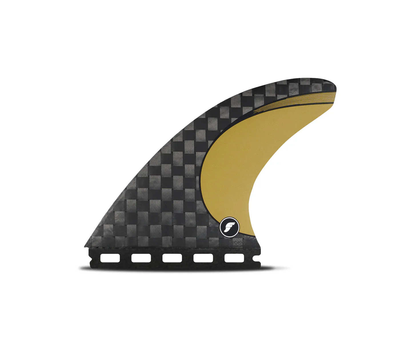 Futures 3/2 Vector Blackstix+ Medium Thruster Fin Set - Gold - Image 2