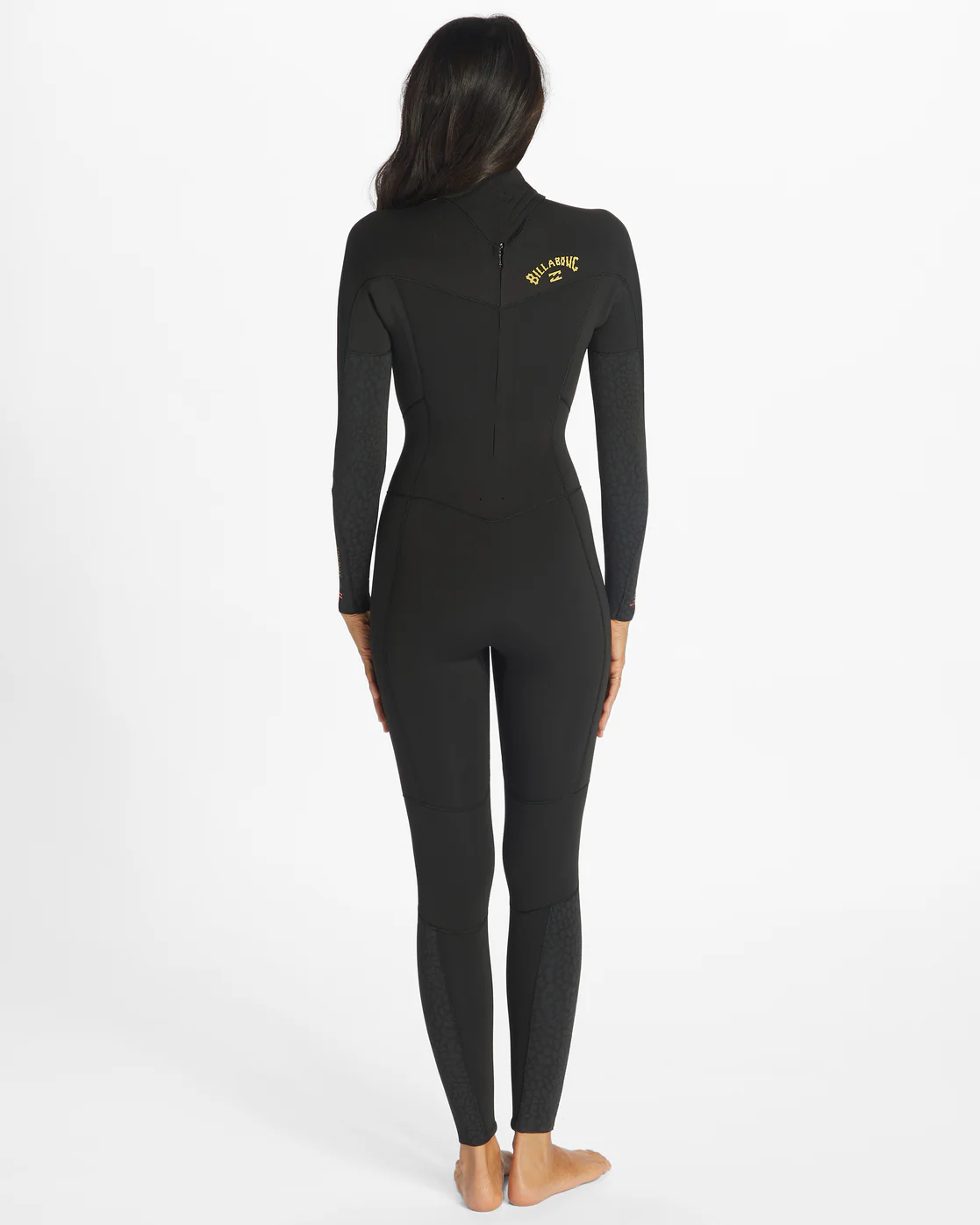 4/3 Synergy Back Zip Steamer - Black Tie Dye - Image 2