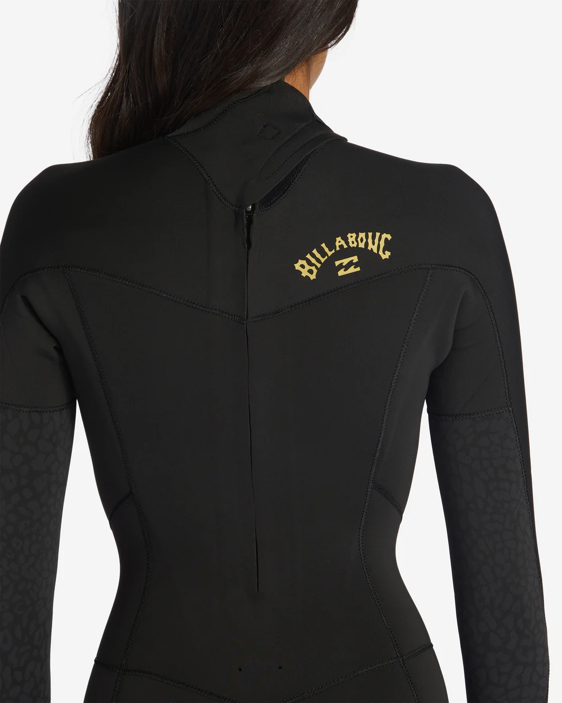 4/3 Synergy Back Zip Steamer - Black Tie Dye - Image 3