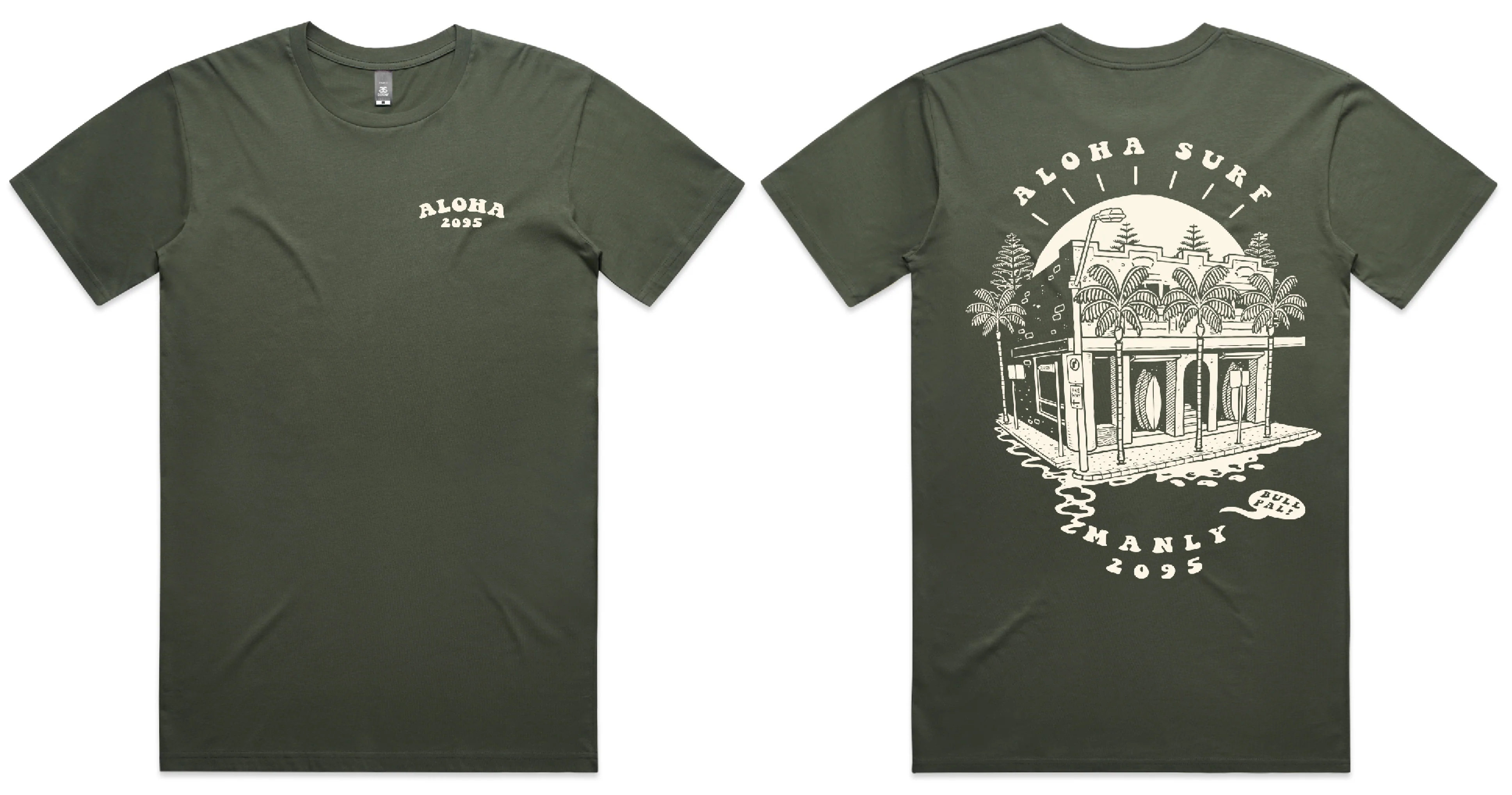 ALOHA 2095 SS SHOP TEE - CYPRESS