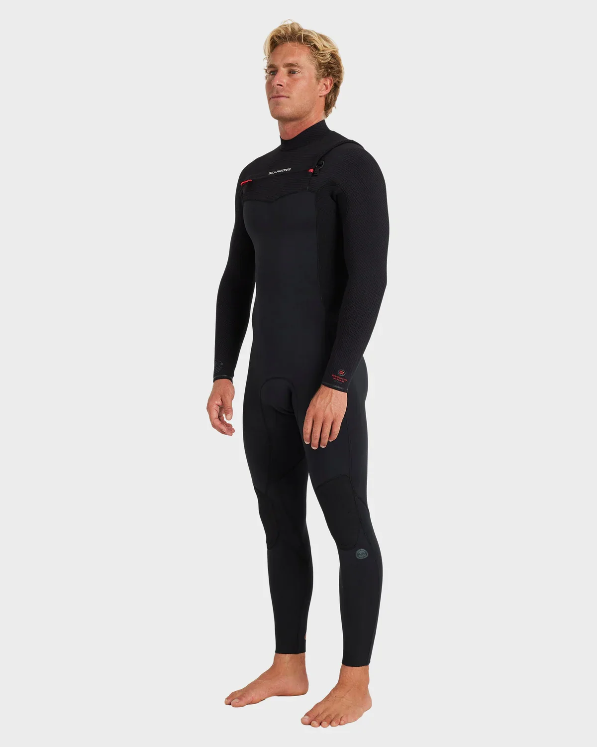 Billabong Mens 3/2mm Revolution Natural Chest Zip Steamer Wetsuit - Image 10