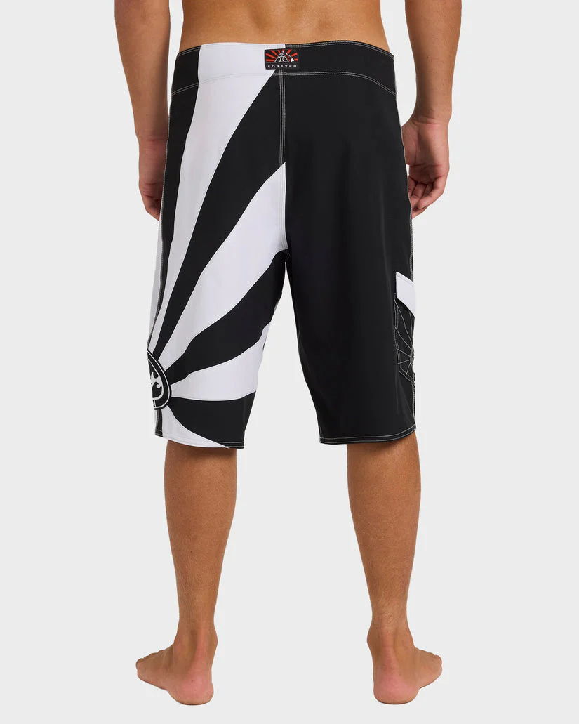 Billabong Mens A.I. Rising Sun Pro 22" Boardshort - Black White - Image 2