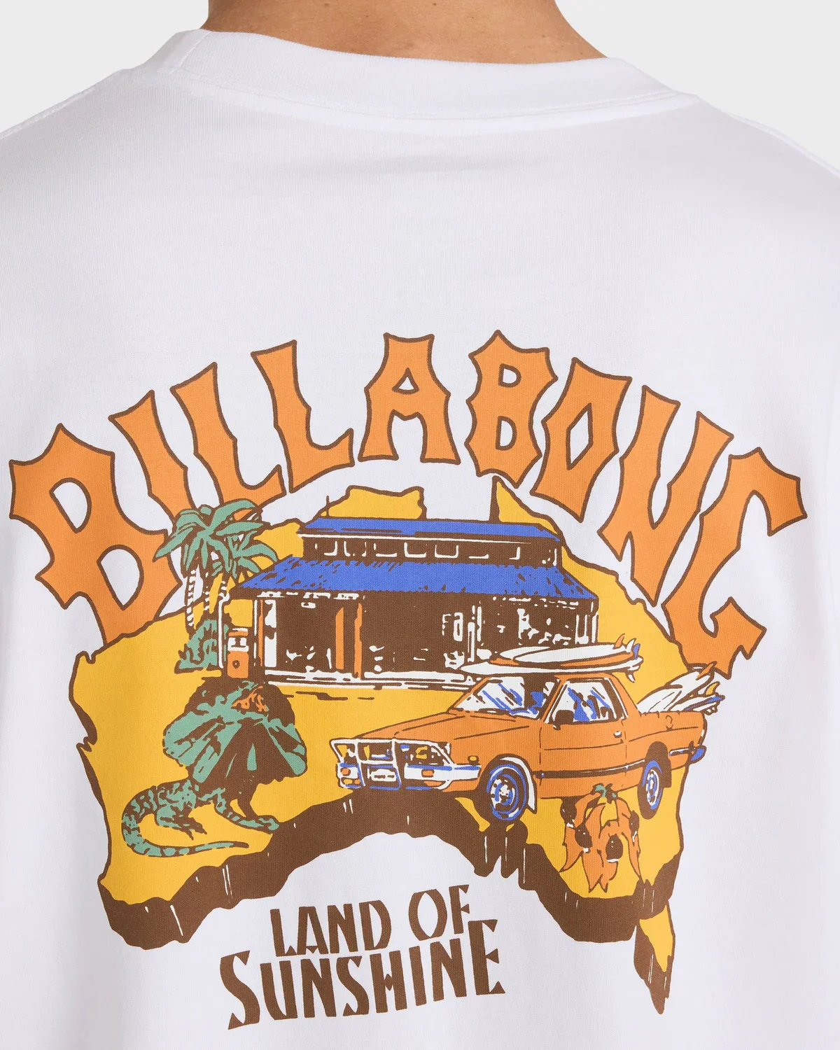 Billabong Mens Land Of Sunshine T-Shirt - White - Image 3