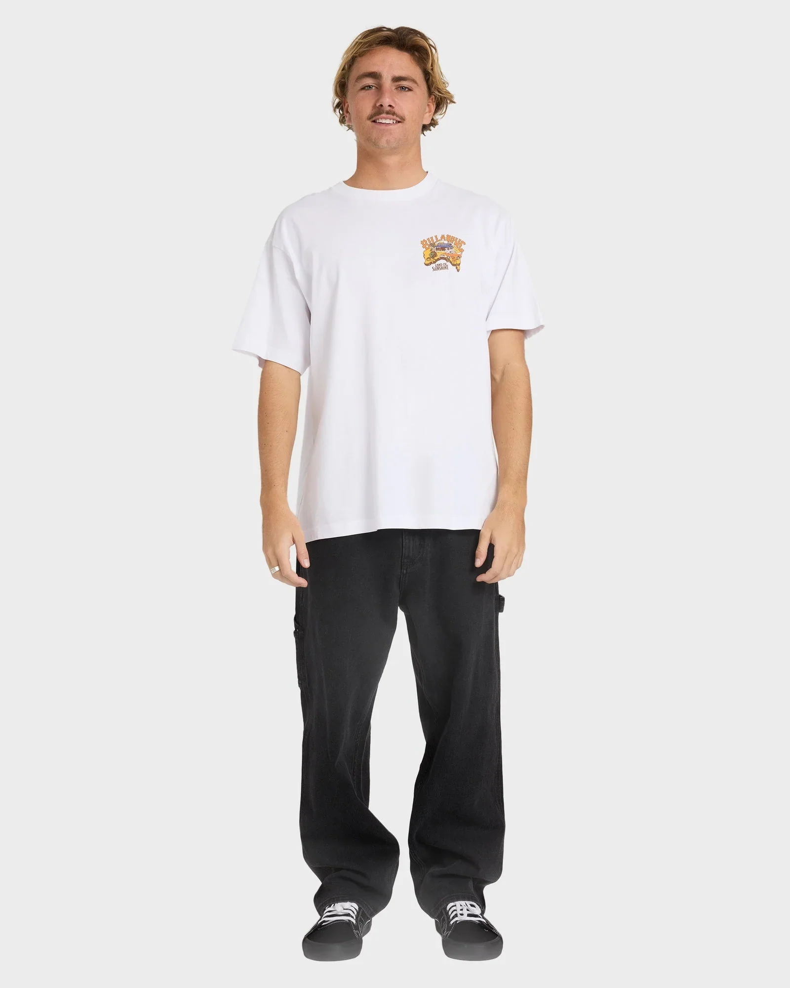 Billabong Mens Land Of Sunshine T-Shirt - White - Image 5