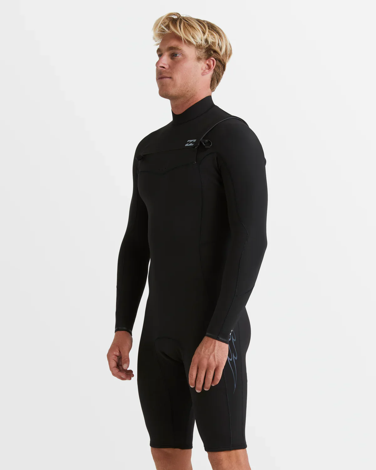 Billabong Mens Revolution Natural Chest Zip Long Sleeve Springsuit - Black - Image 8