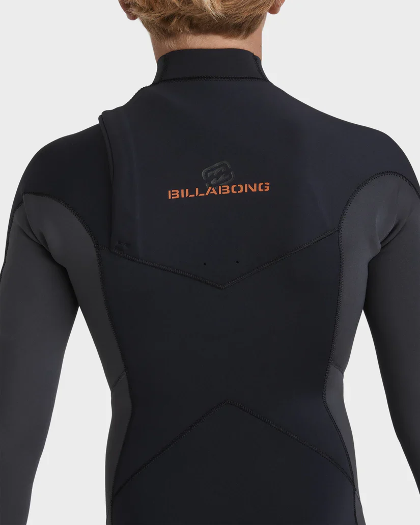 Boys 2/2mm Absolute Natural Long Sleeve Spring Suit Wetsuit - Graphite - Image 3