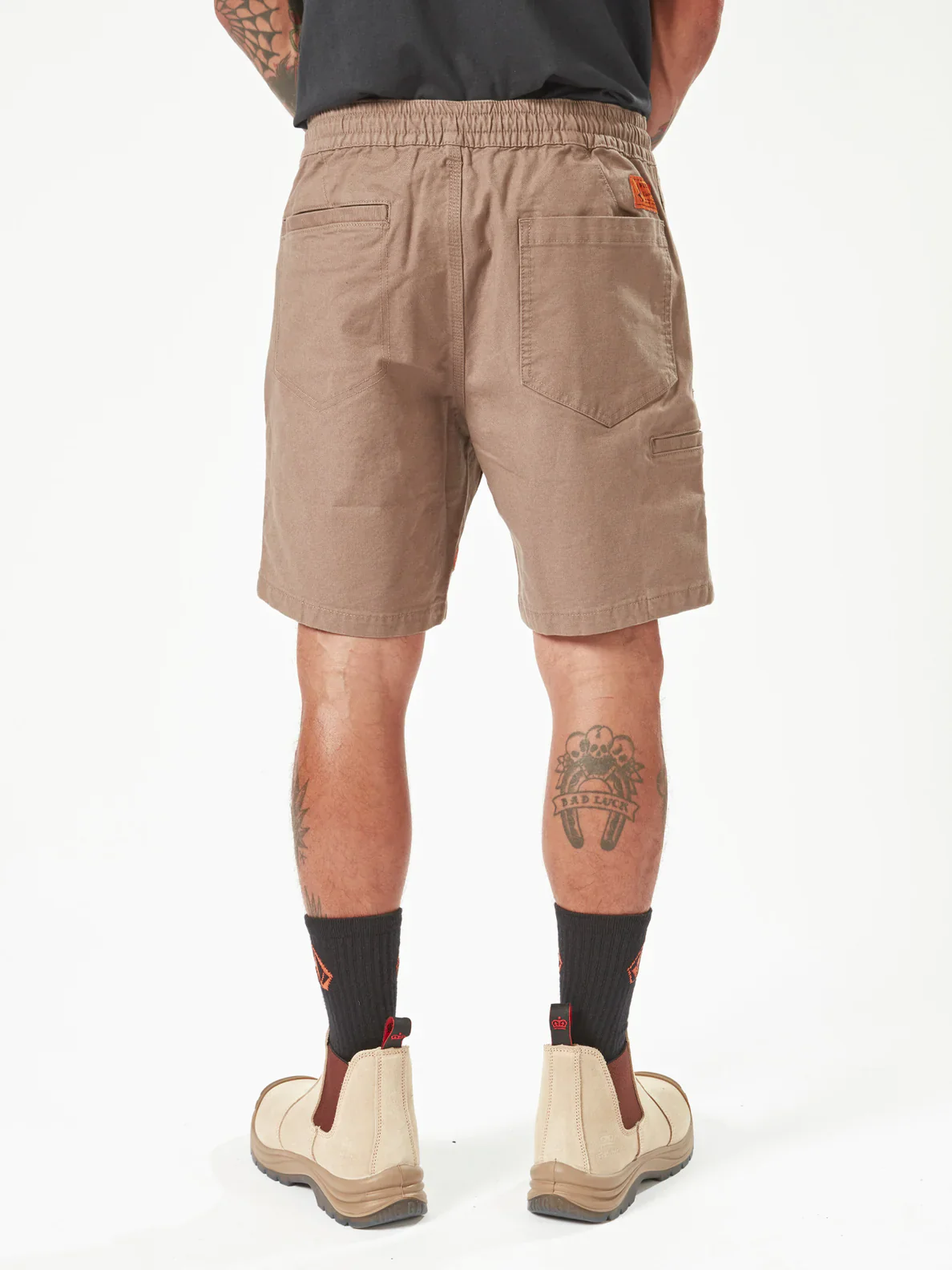 CALIPER ELASTIC WAIST SHORT 17" - BRINDLE - Image 3