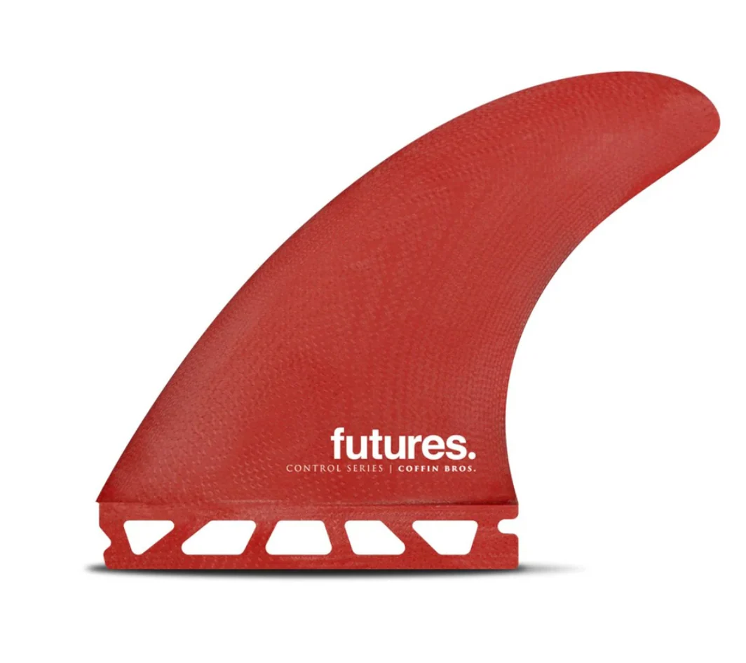 Coffin Bros Fibreglass Thruster Set - Red