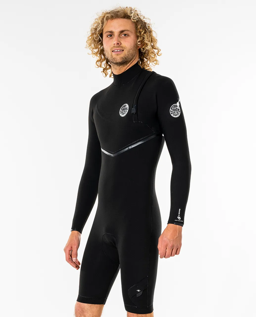 E Bomb Zip Free 2mm Long Sleeve Spring Suit - Black - Image 4