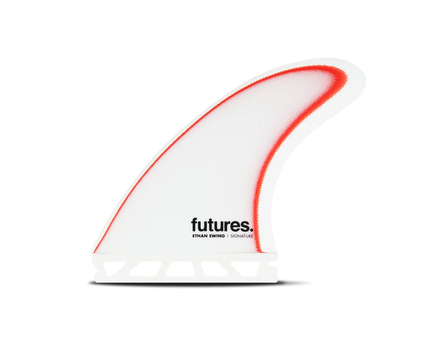 Futures Ethan Ewing Signature Fibreglass Large Thruster Fin Set - White/Red