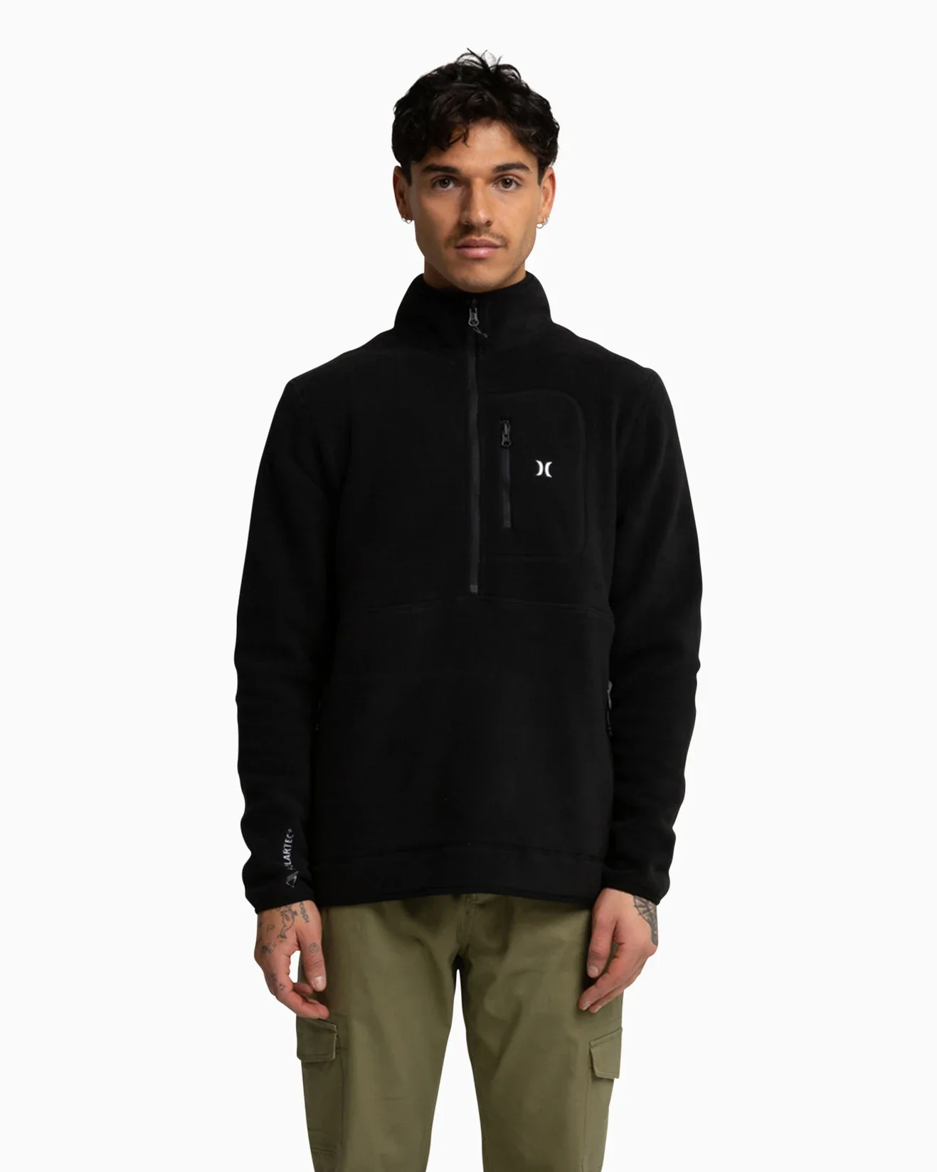 Explore Hurley Mens 200 Polartec Crew - Black - Image 3