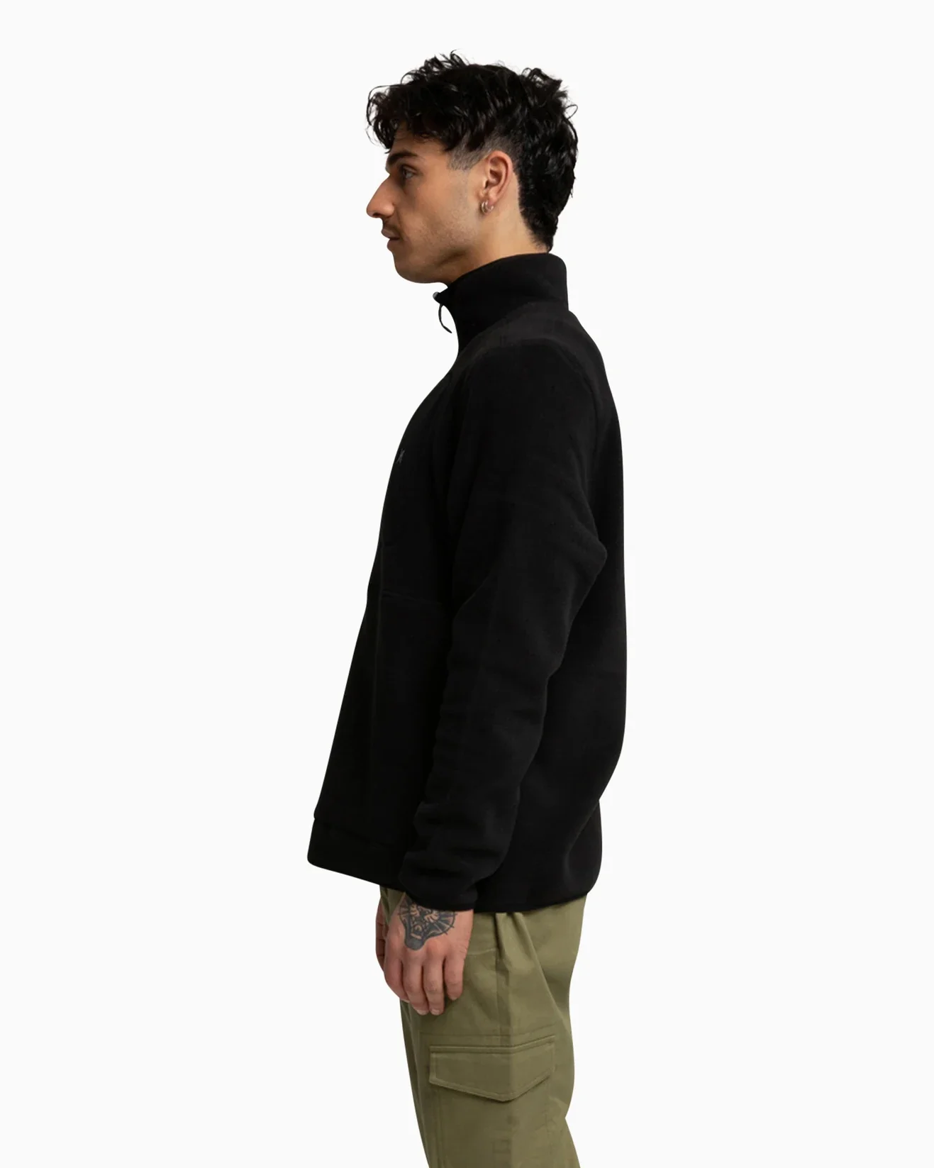 Explore Hurley Mens 200 Polartec Crew - Black - Image 4