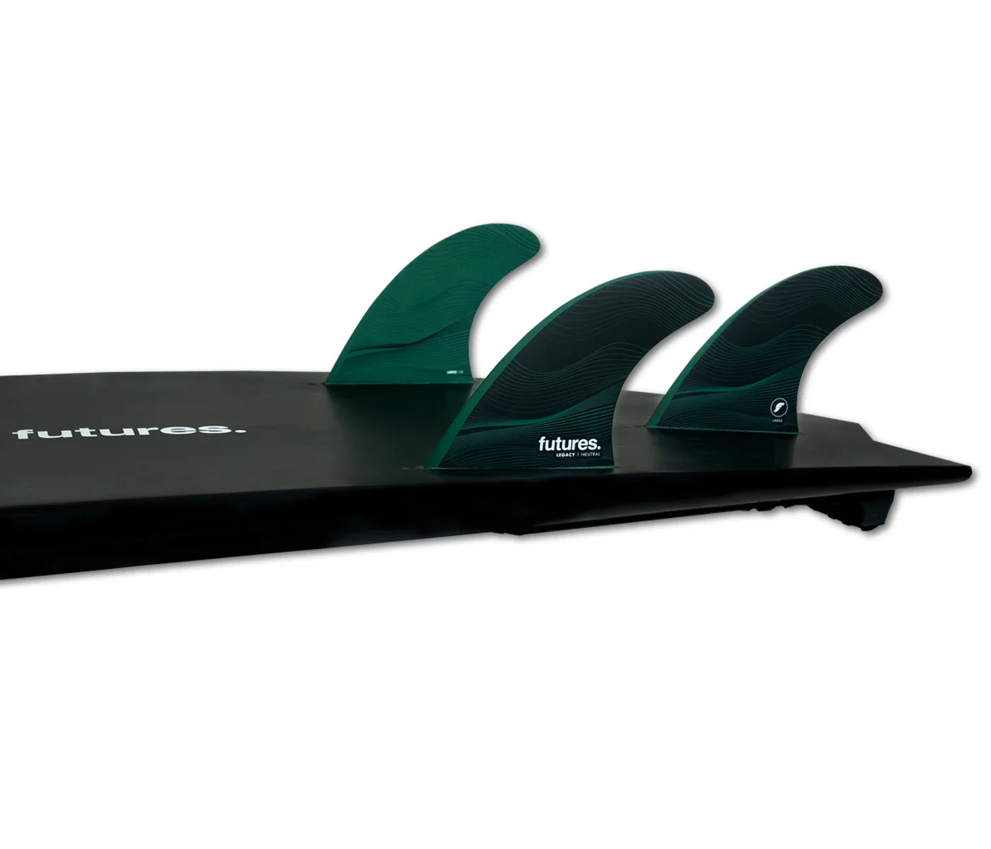 Futures F8 Honeycomb Thruster Fin Set - Green - Image 2