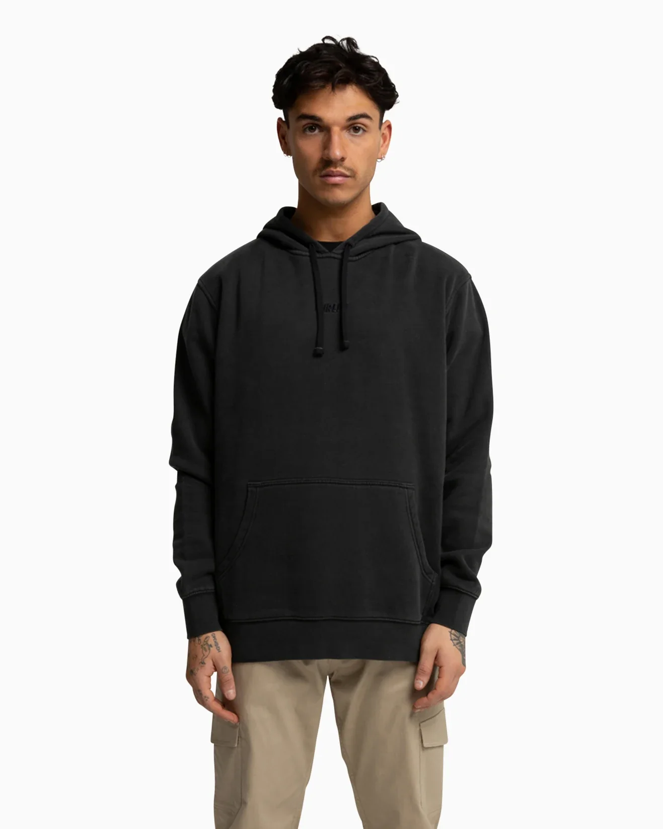 Fastlane Hurley Mens Washed Pullover - Black - Image 3