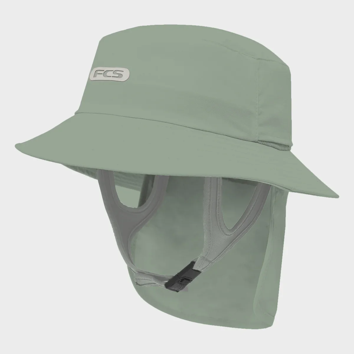 FCS ESSENTIAL SURF BUCKET HAT - ICEBERG GREEN