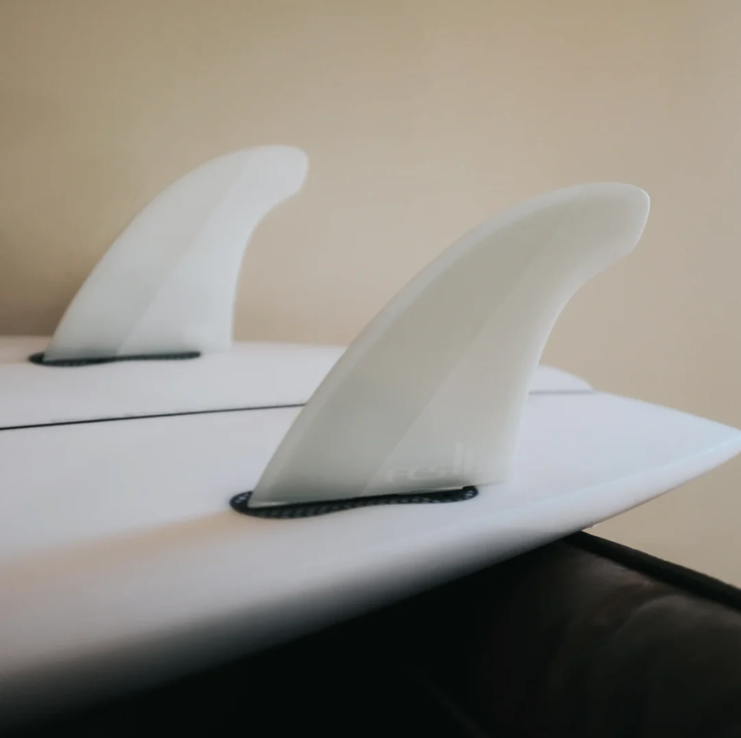 FCS II Mick Fanning Twin + 1 Fin Set - White - Image 4