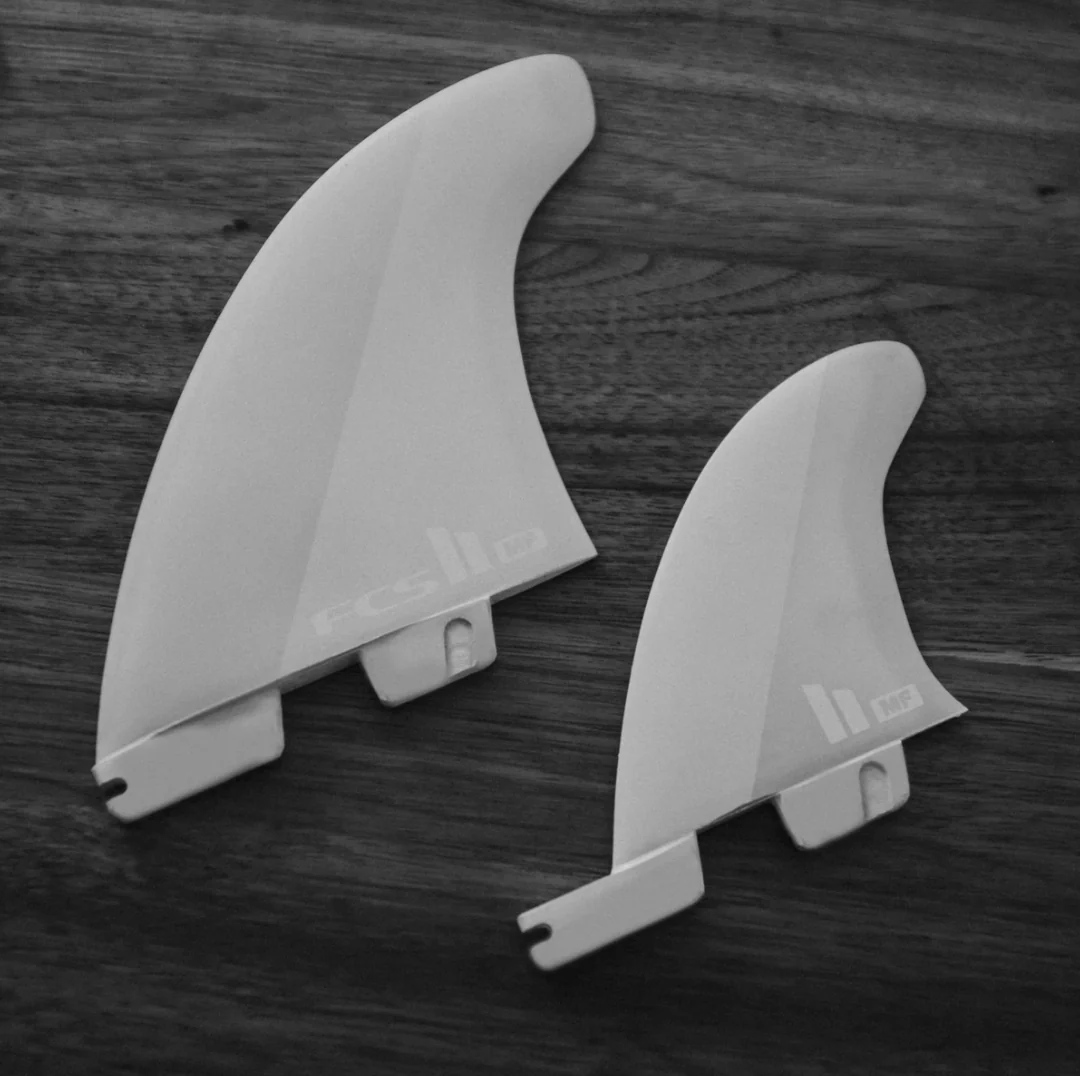 FCS II Mick Fanning Twin + 1 Fin Set - White - Image 5