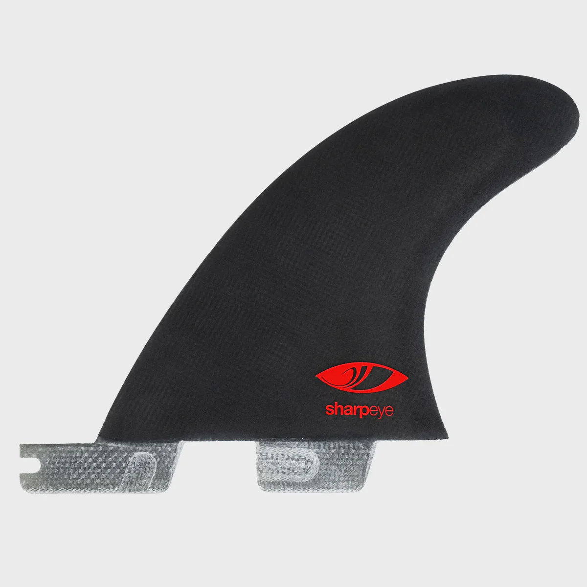 FCS II Sharpeye PC Carbon Quad Rear Fin Set - Black/White