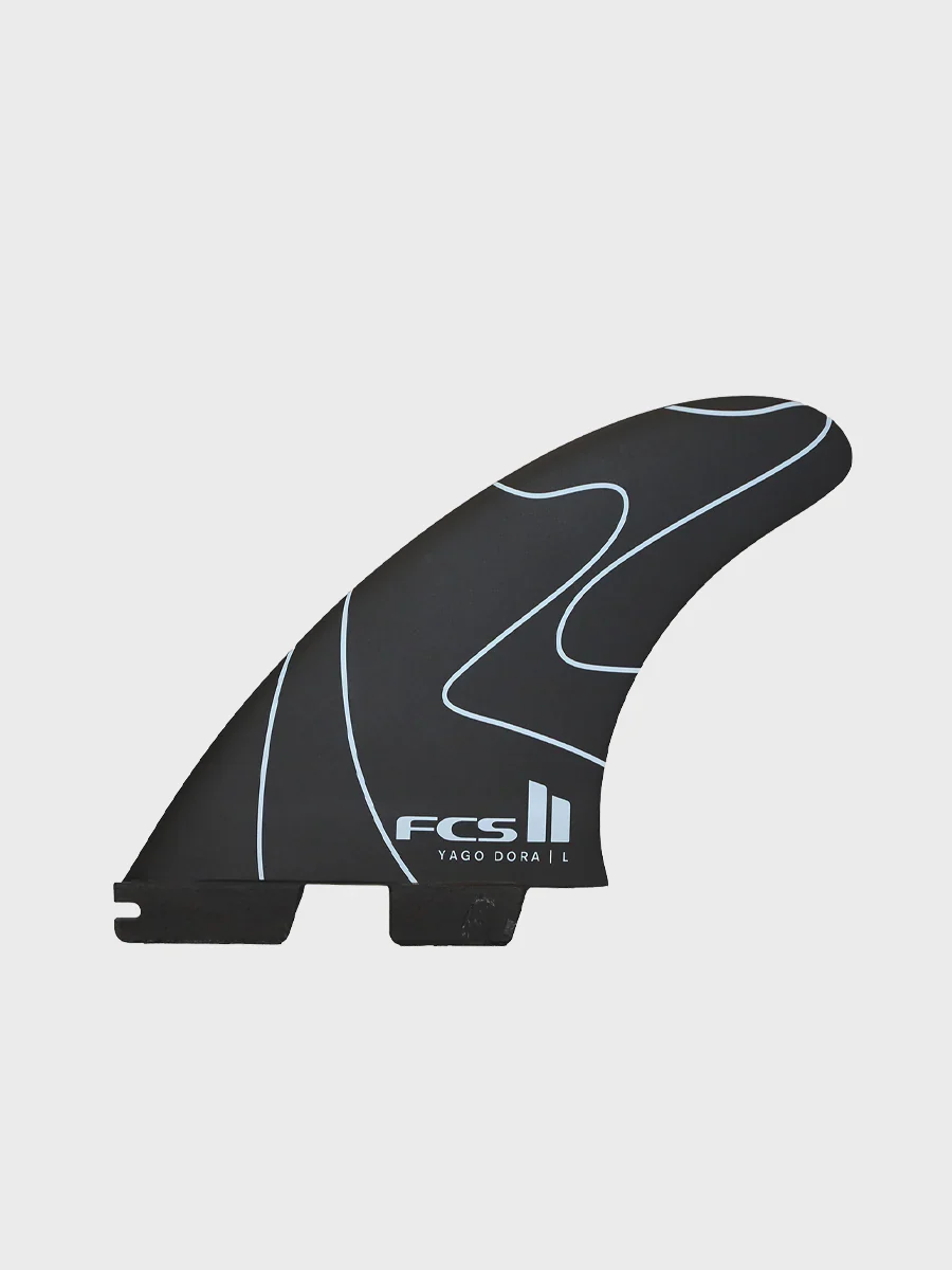 FCS II Yago Dora PC Tri Fin Set - Flux/Charcoal - Image 2