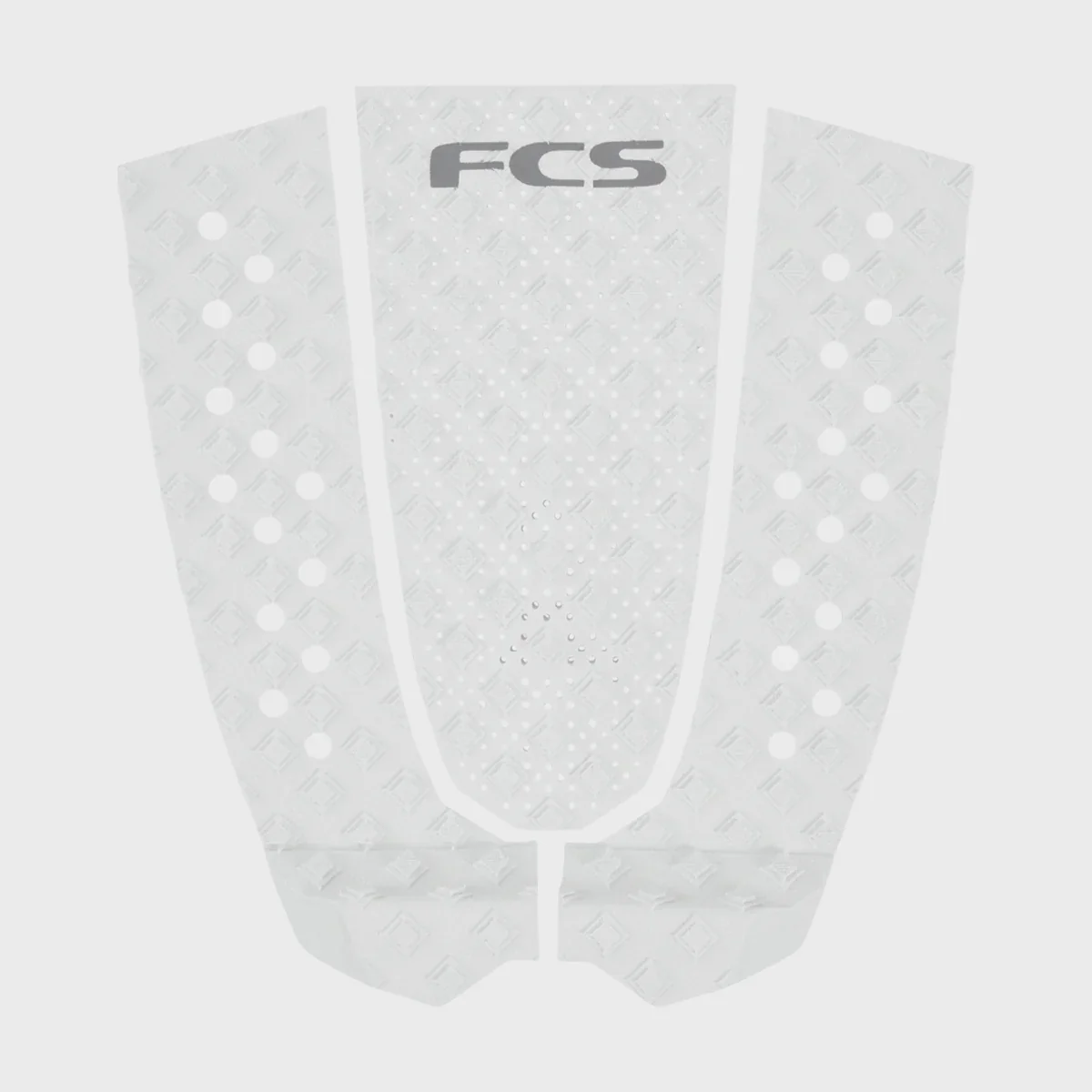 FCS T-3 Eco Traction Tail Pad - White/Cool Grey