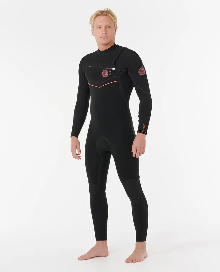 Rip Curl Flashbomb Fusion 3/2 Chest Zip Wetsuit - Black - Image 3