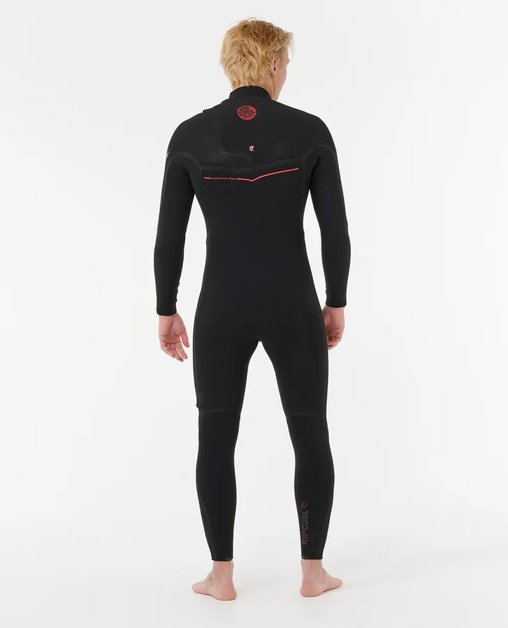 Rip Curl Flashbomb Fusion 4/3 Chest Zip Wetsuit - Black - Image 2