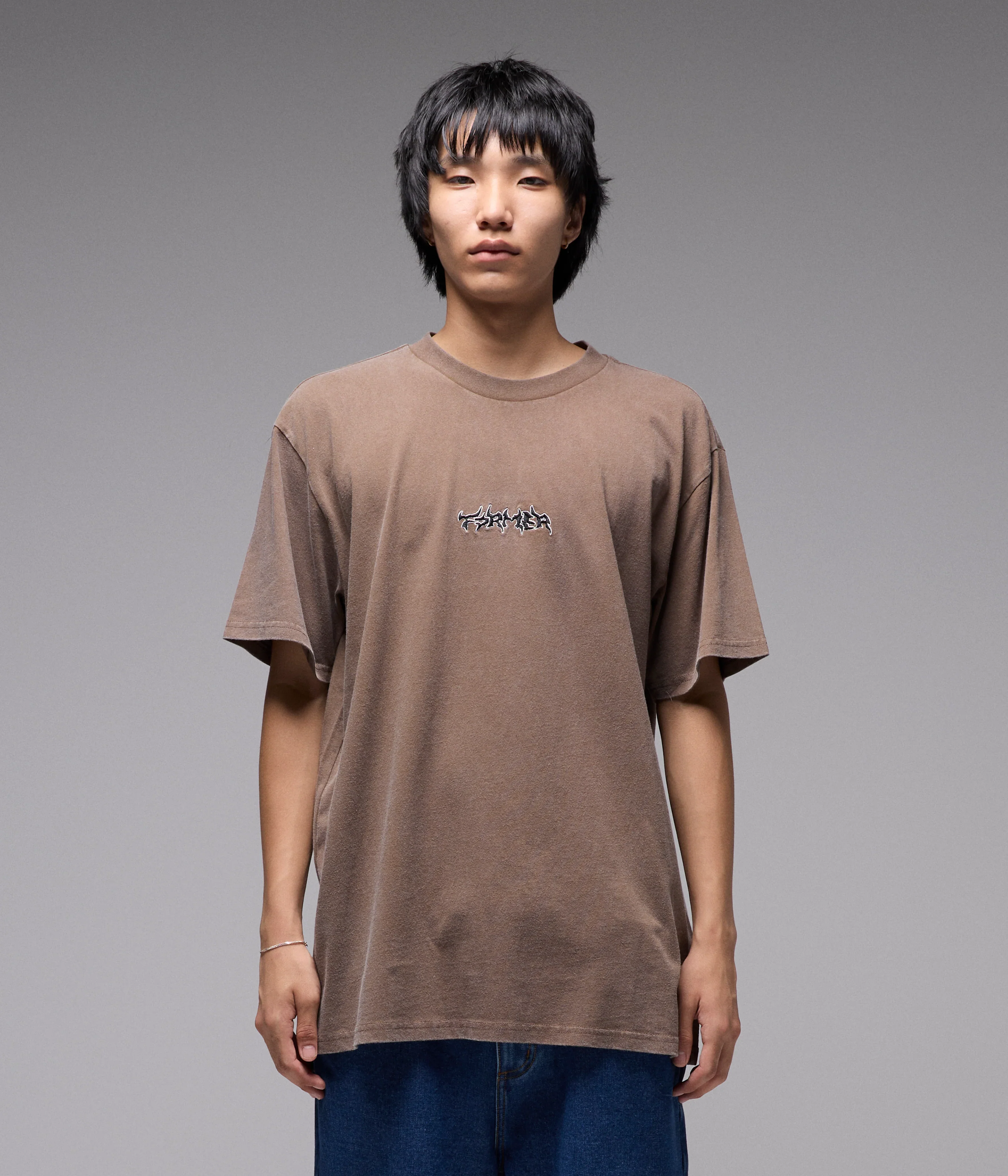 Former Proscription T-Shirt - Washed Choc - Image 3