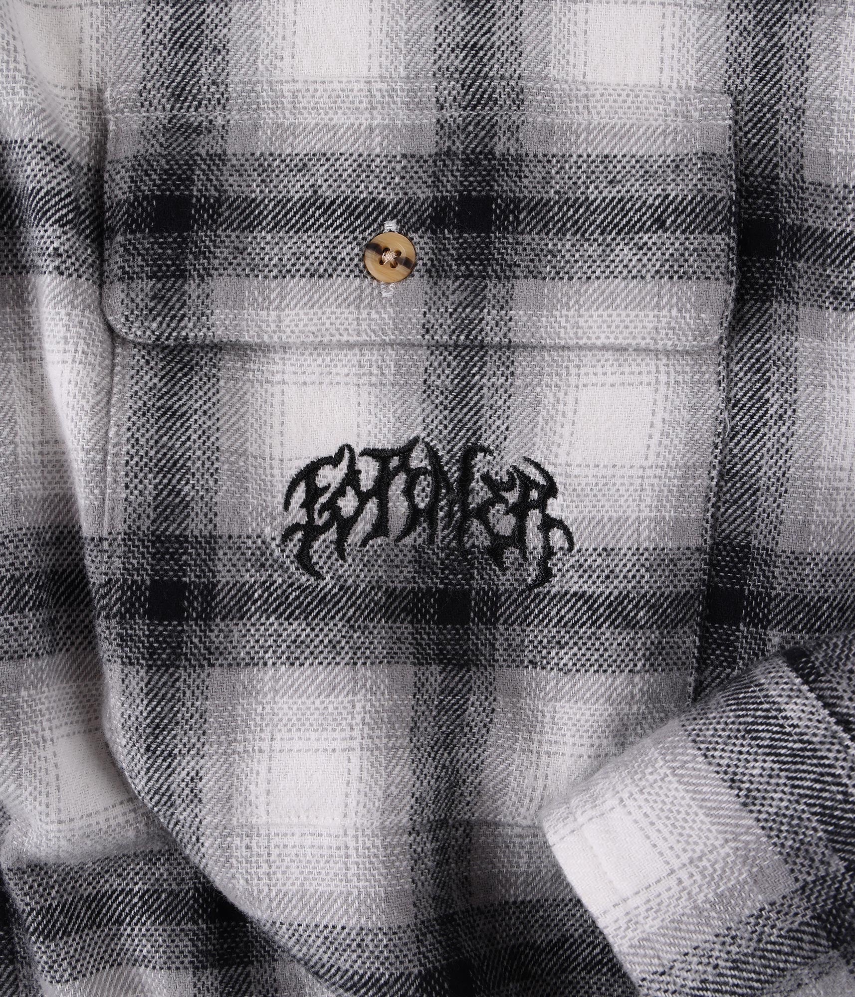 Former Vivian Flannel Long Sleeve Shirt - Grey - Image 4