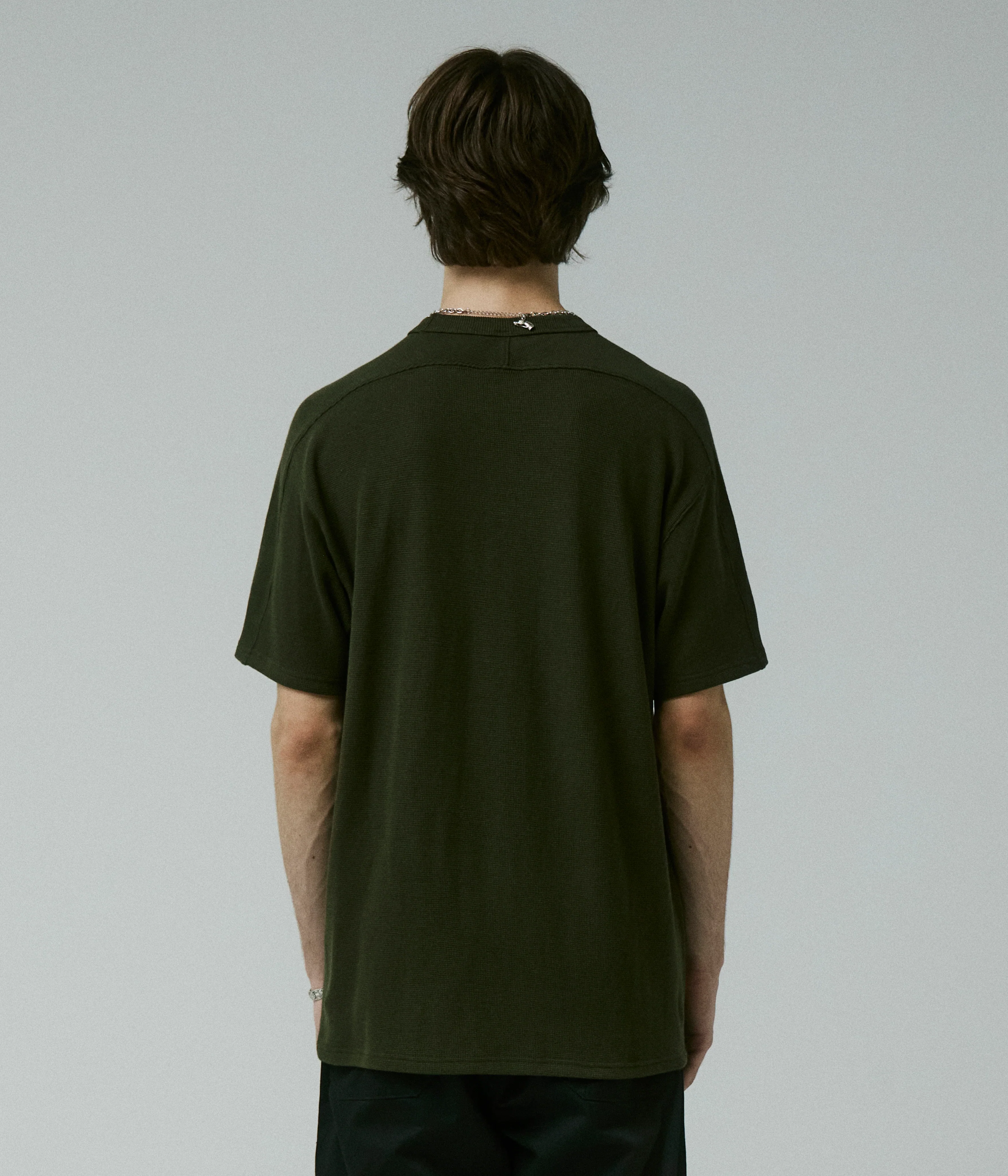 Franchise Waffle Short Sleeve T-Shirt - Surplus - Image 4