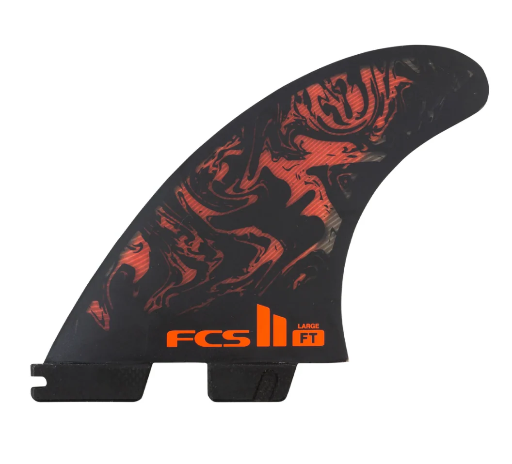 FCS II Filipe Toledo Tri Fin Set - Black/White