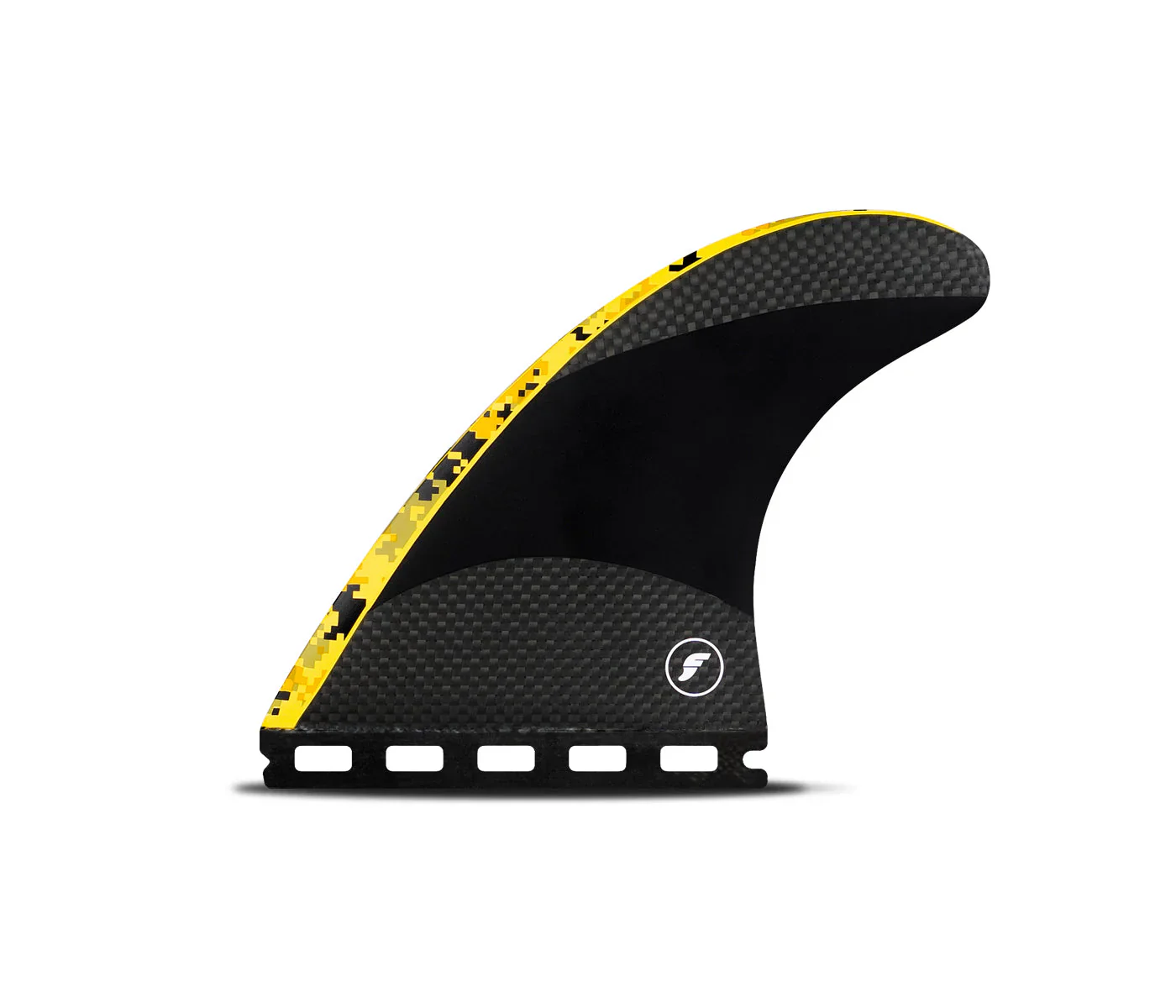 Futures John John Florence Techflex Fin Set (Medium) - Digi Yellow - Image 2