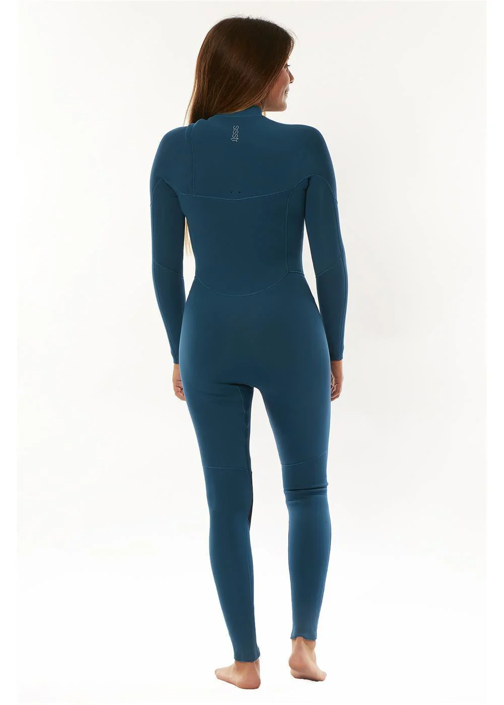 GIRLS 7 SEAS 4/3MM CHEST ZIP STEAMER - LAGUNA - Image 2
