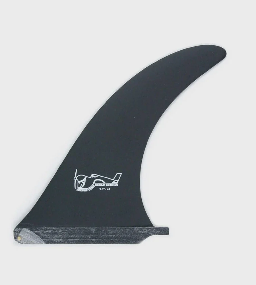 True Ames Greenough 4A 9.75" Single Fin - Black
