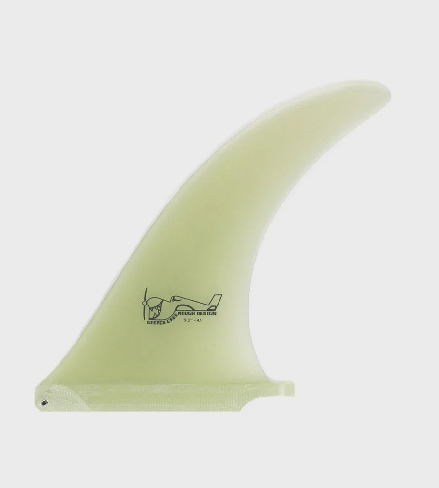 True Ames Greenough 4A 9" Single Fin - Clear