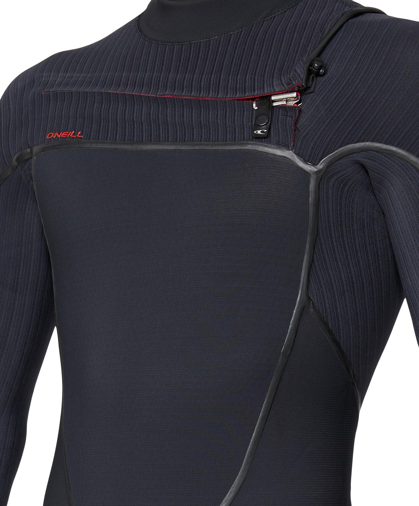 HyperFire X 4/3mm Steamer Chest Zip Wetsuit - Black - Image 6