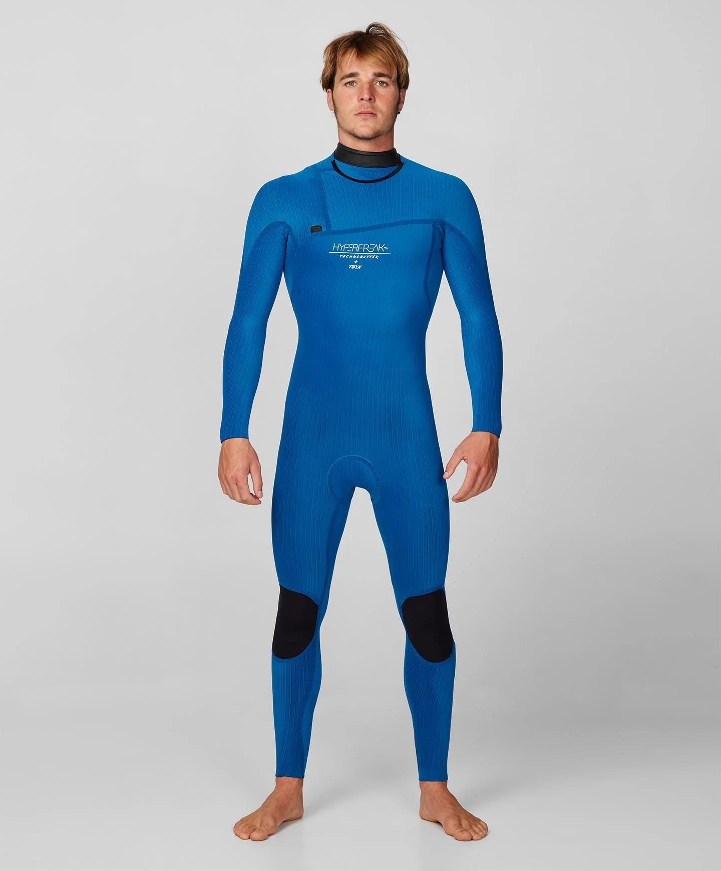 HyperFreak 3/2+ Steamer Chest Zip Wetsuit - Graphite - Image 4