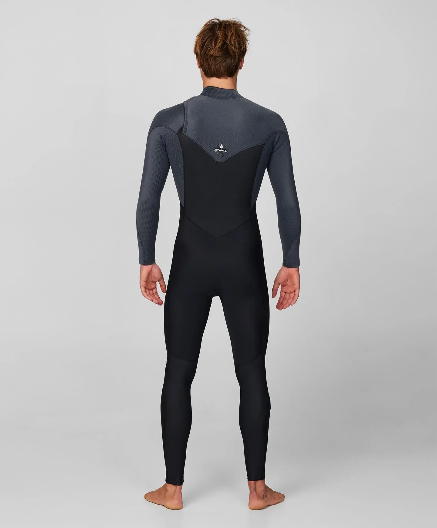 HyperFreak 4/3+ Steamer Chest Zip Wetsuit - Black/Graphite - Image 2