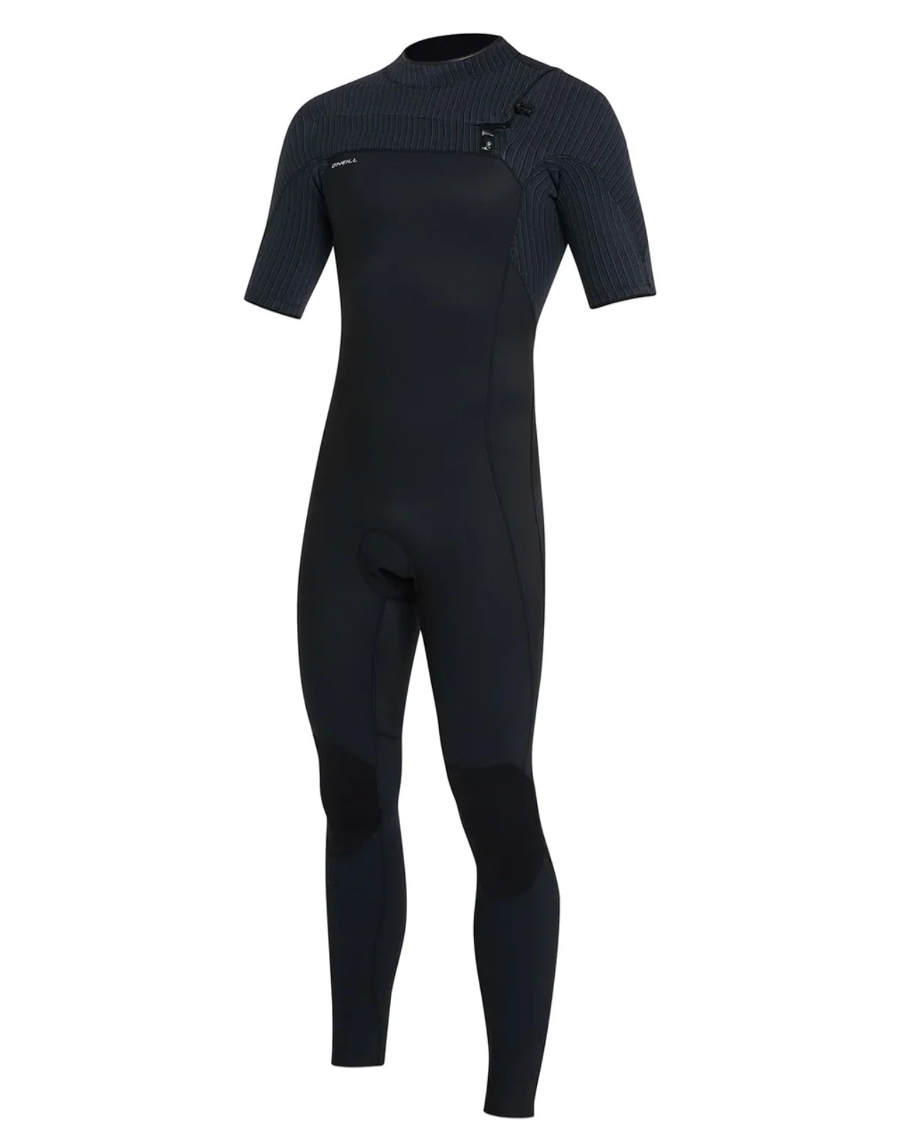 O'neill HyperFreak 2mm Short Arm Steamer Chest Zip Wetsuit - Black - Image 3