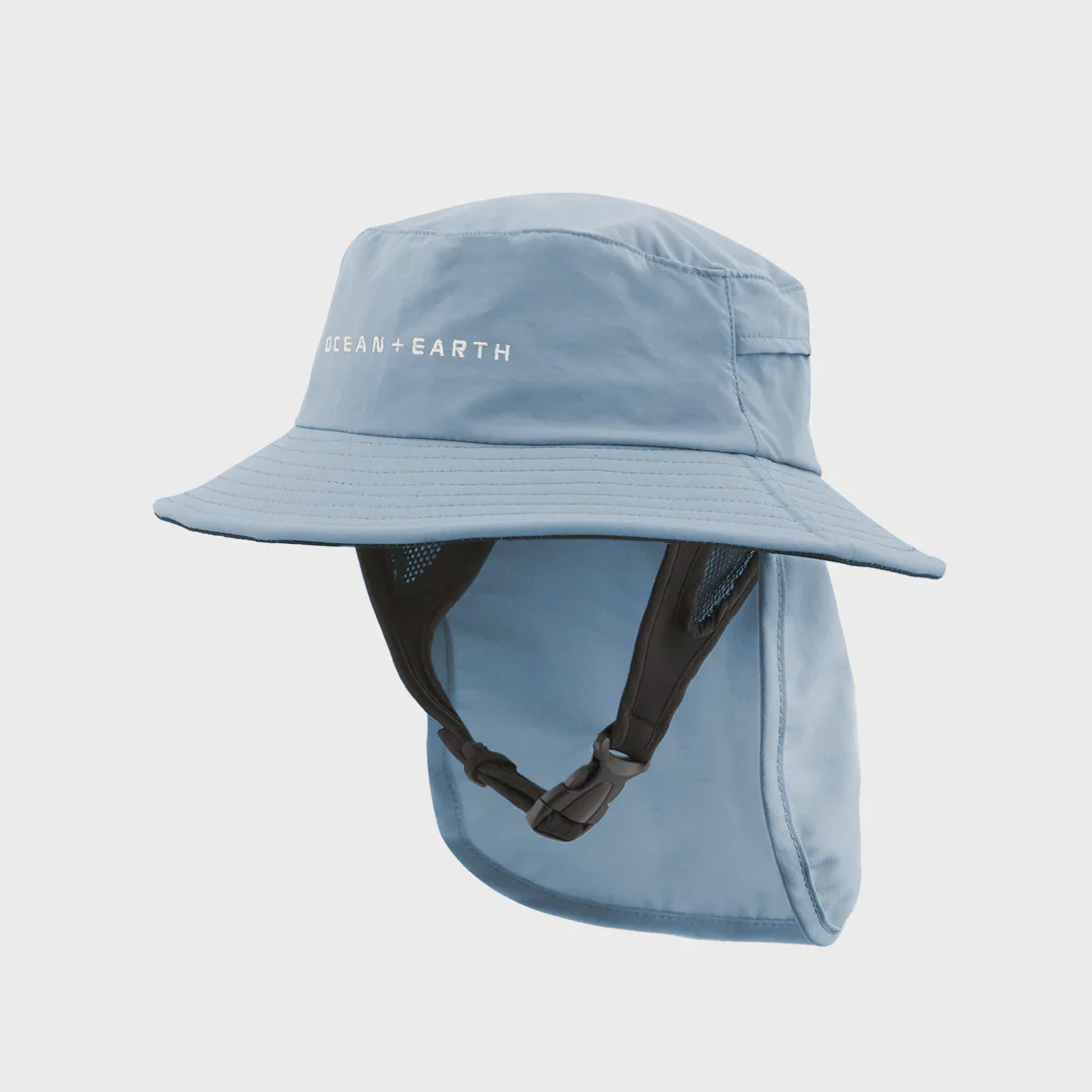 Kids Bingin Soft Peak Surf Hat - Blue