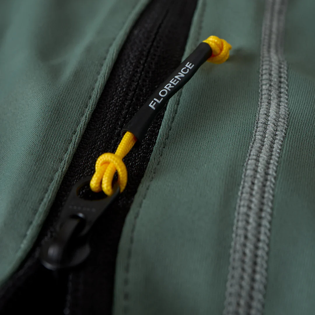 Long Sleeve Utility Pocket Hooded Rashguard - Dark Sage - Image 3