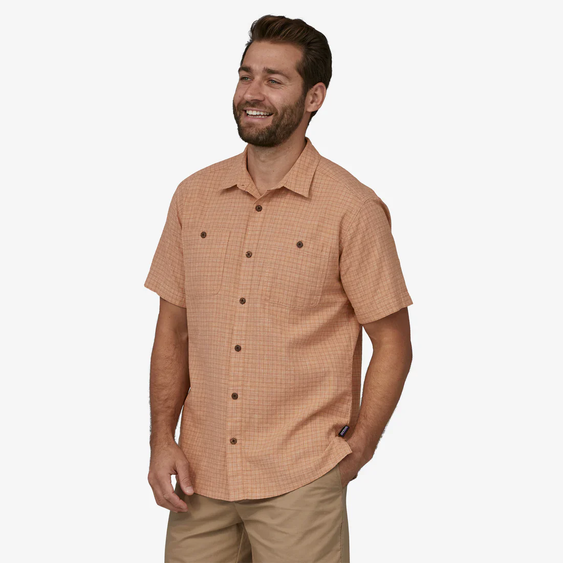 MEN'S BACK STEP SHIRT - RAINFALL PLAID: TRIP BROWN - Image 2