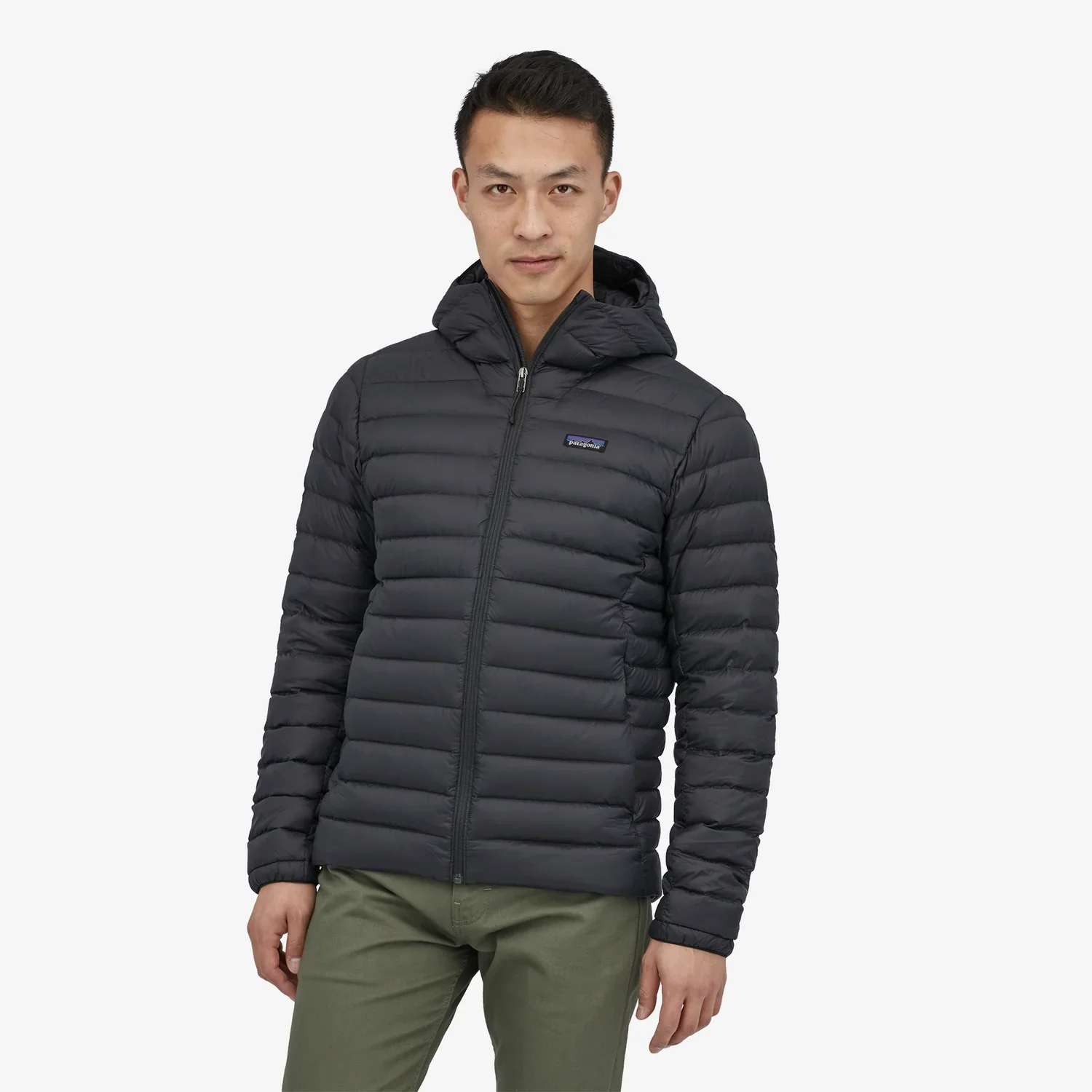 Patagonia Men's Down Sweater Hoody - Black - Image 3