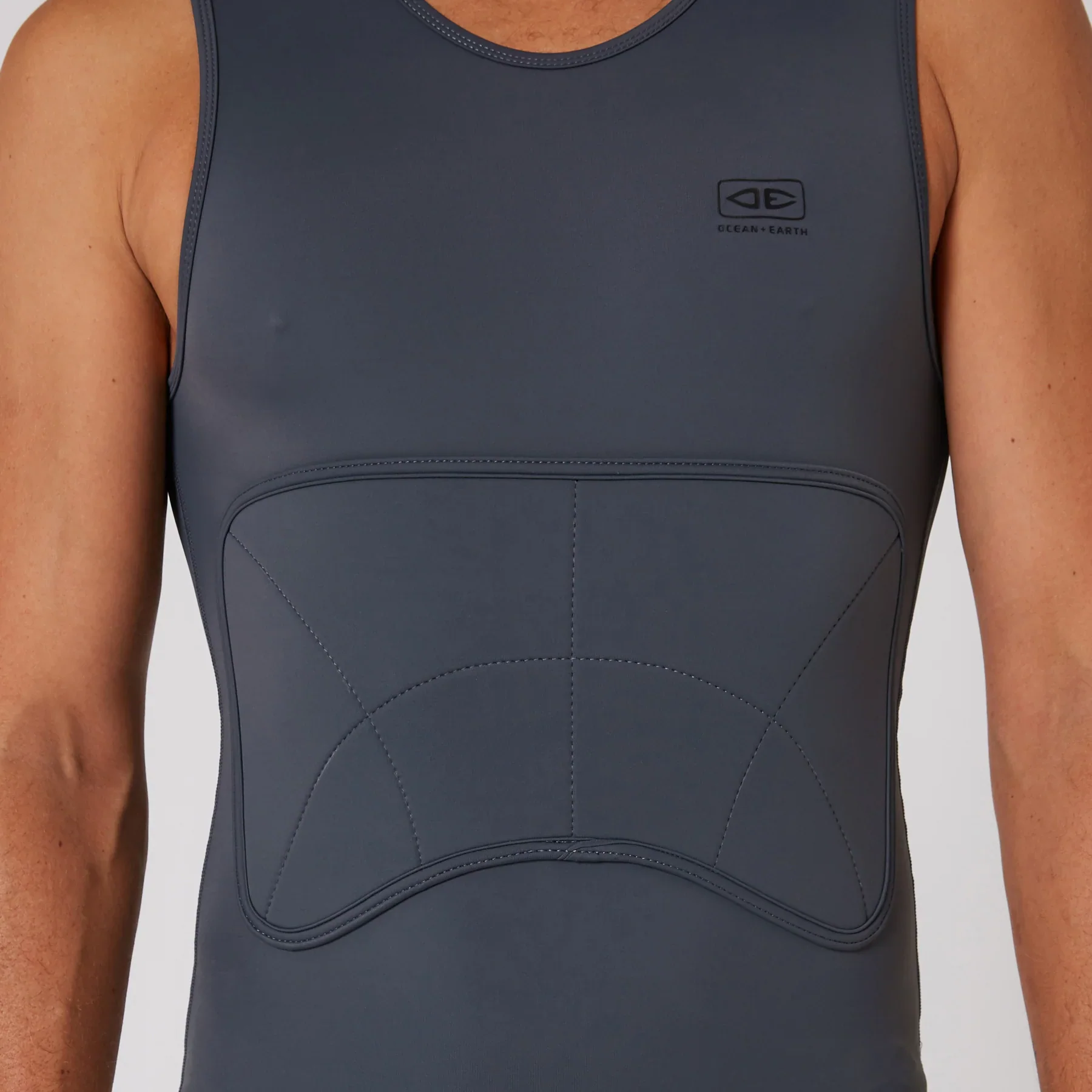 MEN'S RIB GUARD PADDED VEST - CHARCOAL - Image 2