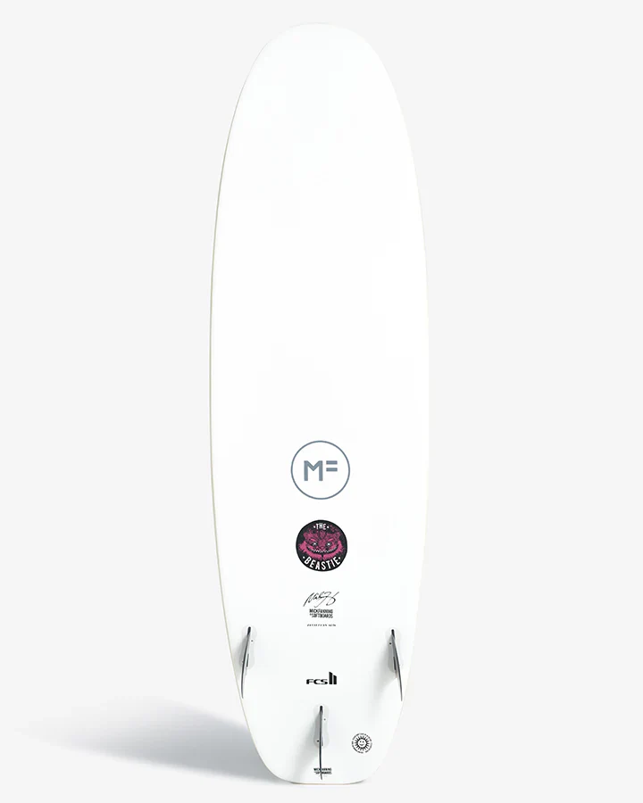 MF Beastie Epoxy Lam Softboard - White - Image 2