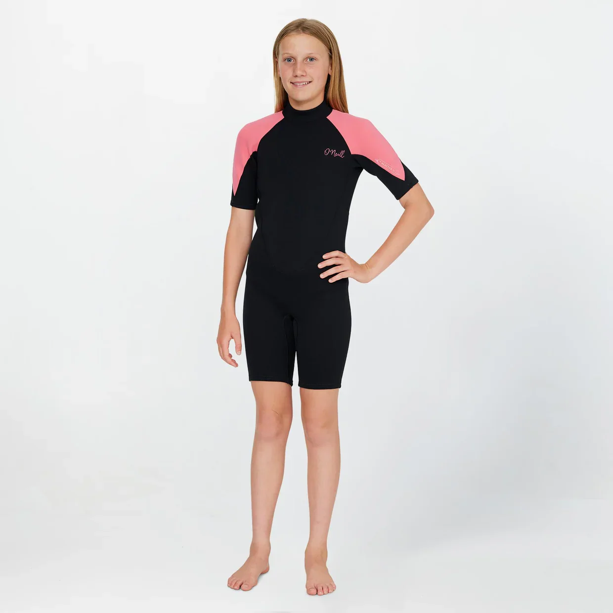 O'neill Girl's Reactor 2mm Spring Suit Back Zip - Pink - Image 3