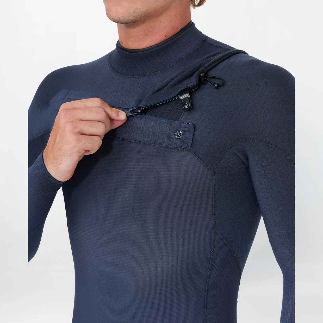 O'neill HyperFreak 2mm Long Sleeve Chest Zip Springsuit Wetsuit - Gunmetal - Image 3