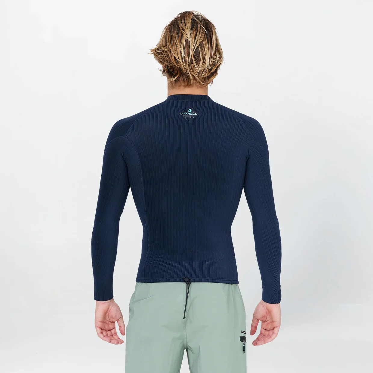 O'neill HyperX 1.5mm Long Sleeve Wetsuit Top - Carbon Blue - Image 2