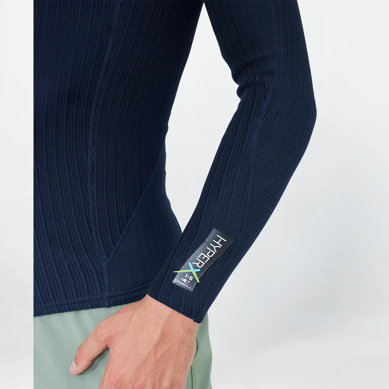 O'neill HyperX 1.5mm Long Sleeve Wetsuit Top - Carbon Blue - Image 4